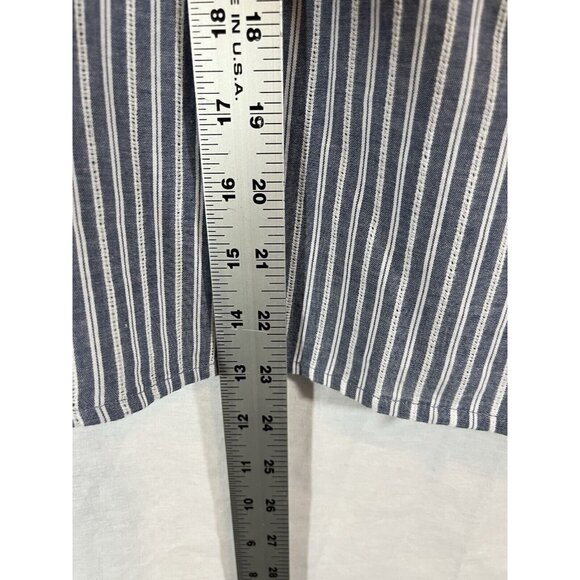 A New Day Striped Sleeveless Button Up Blouse NWT X-Large - Picture 7 of 7
